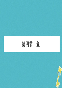 2018年八年级生物上册 5.1.4 鱼作业课件 （新版）新人教版