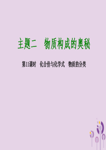 2018届中考化学专题复习 第11课时 化合价与化学式 物质的分类课件 新人教版