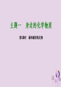 2018届中考化学专题复习 第5课时 碳和碳的氧化物课件 新人教版