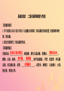 2018届九年级化学上册 第2章 身边的化学物质 基础实验2 二氧化碳的制取与性质课件 沪教版