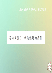 （遵义专版）2018年秋九年级化学全册 第4章 认识化学变化 基础实验3 物质燃烧的条件课件 沪教版
