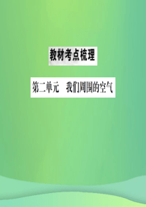 （云南专版）2019年中考化学总复习 教材考点梳理 第二单元 我们周围的空气课件