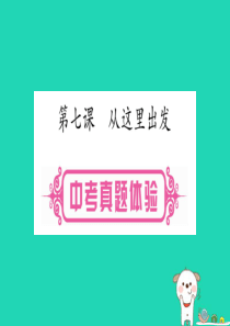 （云南专版）2019年中考道德与法治总复习 第1篇 真题体验 满分演练九下 第3单元 走向未来的少年