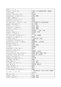 2019年秋外研版新教材单词表(必修一)