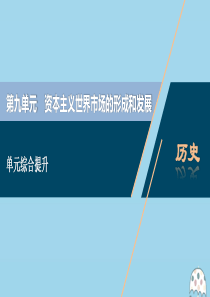 （选考）2021版新高考历史一轮复习 第九单元 资本主义世界市场的形成和发展单元综合提升课件 新人教
