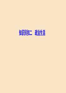（新课标）2020高考政治二轮总复习 第三部分 知识回扣篇 3.2 政治生活课件