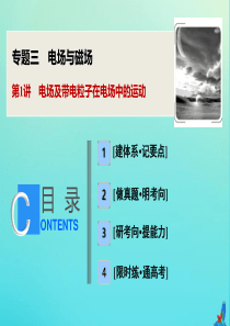 （新课标）2020版高考物理二轮复习 专题三 第1讲 电场及带电粒子在电场中的运动课件