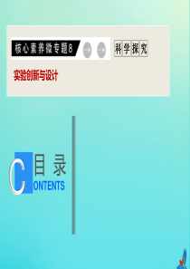 （新课标）2020版高考物理二轮复习 核心素养微专题8 实验创新与设计课件