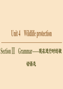 （新课标）2019-2020学年高中英语 Unit 4 Wildlife protection Se