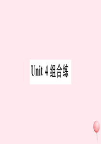 （武汉专版）2019秋九年级英语全册 Unit 4 I used to be afraid of t