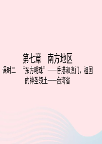 （陕西专版）2019年中考地理总复习 第一部分 教材知识冲关 八下 第7章 南方地区（课时二）课件