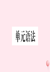 （山西专版）八年级英语下册 Unit 1 What’s the matter单元语法习题课件（新版）