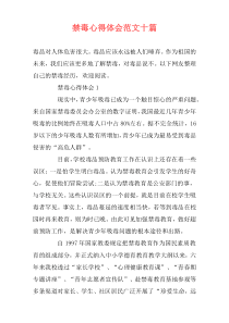 禁毒心得体会范文十篇