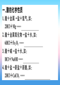 （全国通用版）2018-2019学年九年级化学下册 第十一单元 盐 化肥 课题1 生活中常见的盐 第