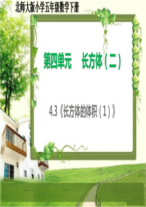北师大版五年级数学下册4.3-4《长方体的体积》课件