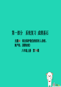 （聊城专版）2018年中考政治 第一部分 系统复习 成绩基石 主题10 依法保护我们的权利(人身权、