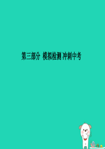（聊城专版）2018年中考物理 第一部分 系统复习 成绩基石 第三部分  模拟检测 冲刺中考 阶段检