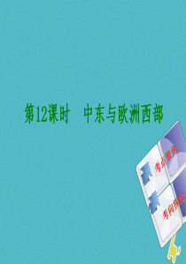 （连云港专版）2018年中考地理 七下 第八章 东半球其他的地区和国家 第12课时 中东与欧洲西部复