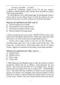 2019高考英语阅读理解---代词指代