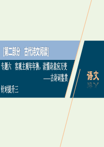 （京津鲁琼版）2020版高考语文二轮复习 专题六 针对提升三 不怕设问形式多规范答题能解决课件