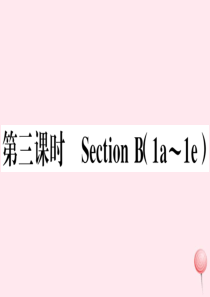（江西专版）七年级英语下册 Unit 6 I’m watching TV第三课时习题课件（新版）人教