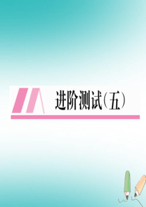 （江西专版）2018年秋九年级化学上册 进阶测试（五）作业课件 （新版）新人教版