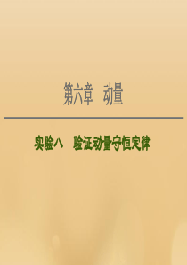（江苏专用）2021版高考物理一轮复习 第6章 动量 实验8 验证动量守恒定律课件
