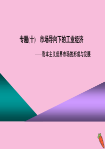 （江苏专版）2020高考历史二轮复习 第三板块 世界史 第1步 专题十 市场导向下的工业经济——资本