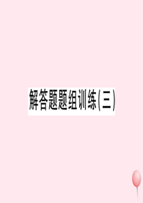 （湖北专版）七年级数学下册 解答题题组训练（三）习题课件（新版）新人教版