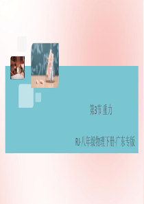 （广东专版）2020春八年级物理下册 第七章 力 第3节 重力同步练习课件 （新版）新人教版