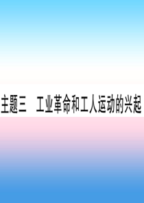 （甘肃专用）2019中考历史总复习 第一篇 考点系统复习 板块五 世界近代史 主题三 工业革命和工人