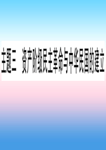 （甘肃专用）2019中考历史总复习 第一篇 考点系统复习 板块二 中国近代史 主题三 资产阶级民主革