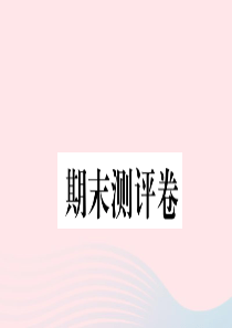 （福建专版）2019秋四年级语文上册 期末测评卷课件 新人教版