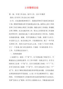 士官整顿总结