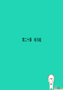 （东营专版）2019年中考物理总复习 第二十章 电与磁课件