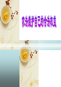 依法维护自己的合法权益