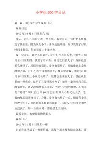 小学生300字日记