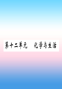 （百色专版）2019届中考化学复习 第1编 教材知识梳理篇 第12单元 化学与生活（精练）课件
