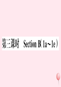（安徽专版）七年级英语下册 Unit 3 How do you get to school第三课时习