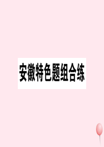 （安徽专版）2019秋七年级英语上册 Unit 1 My names Gina特色题组合练课件（新版