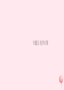 （安徽专版）2019秋九年级化学上册 第五单元 化学方程式 专题五 化学计算习题课件（新版）新人教版