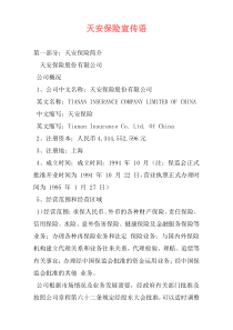 天安保险宣传语