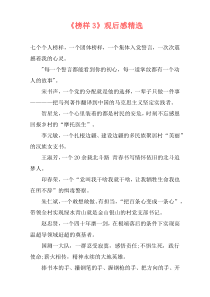 《榜样3》观后感精选