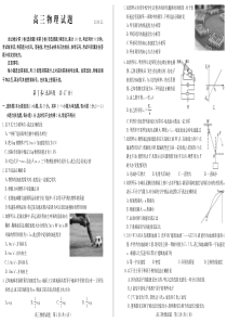 湖北省黄冈市2020届高三物理上学期11月周测试题（PDF）
