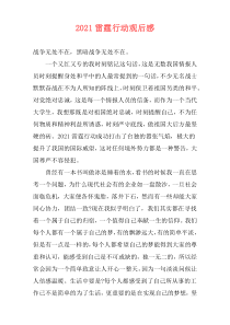 2021雷霆行动观后感