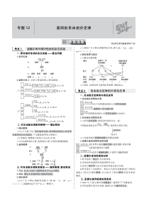 （天津专用）2020届高考生物一轮复习 专题12 基因的自由组合定律教师用书（PDF，含解析）