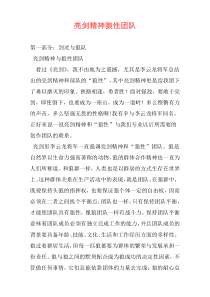 亮剑精神狼性团队