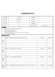 XX煤焦化工公司集团公司事业部计划助理职责