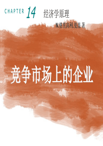 14企业行为与产业组织_竞争市场上的企业