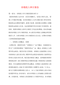 非税收入审计报告